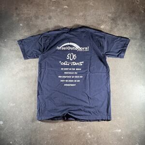 Israel Novelty/Gag Shirt Israel Outdoors Summer Camp Dark Blue
